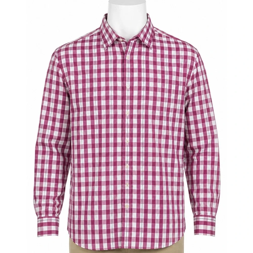 BANANA REPUBLIC Men's Long Sleeve Shirt XXL 2XL 18-18 1/2 36in. Violet Blue Sexy